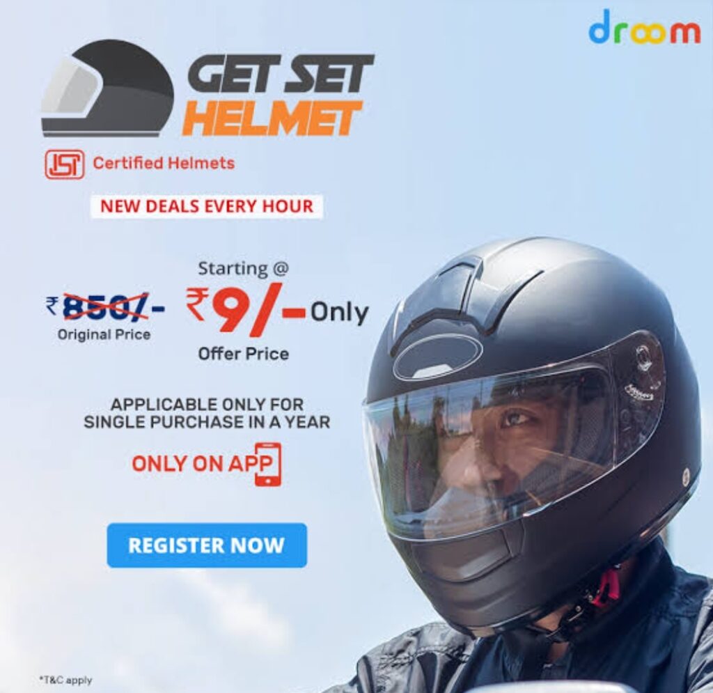 Droom Helmet Flash Sale Date