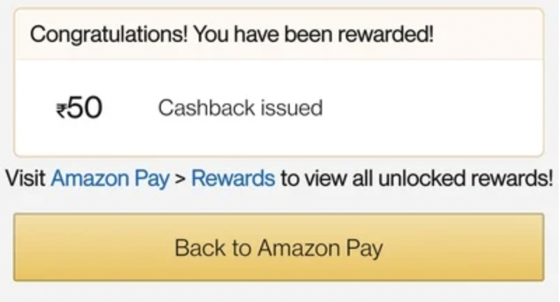 Amazon Master Card Offer - Save Get Flat ₹50 Cashback