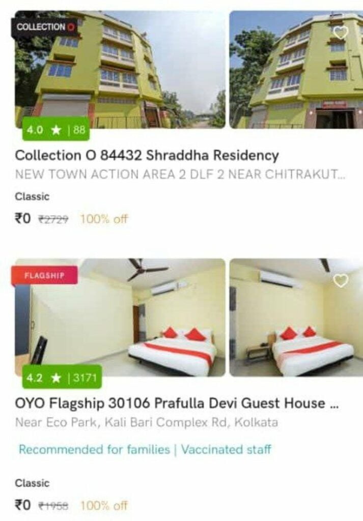 OYO Free Stay Offer
