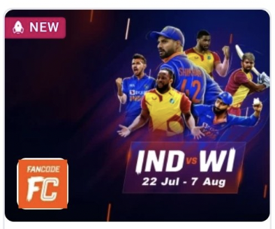 FanCode Free Subscription for 1 Month | Ind vs Wi T20 Live