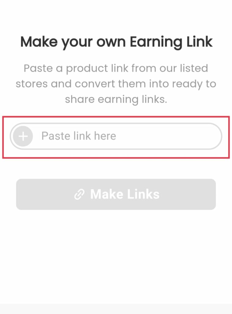 How to Paste Link in ExtraPe App