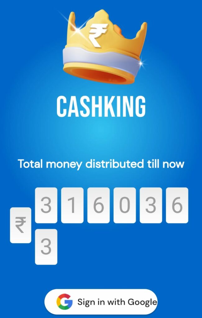 Cash King App Signup