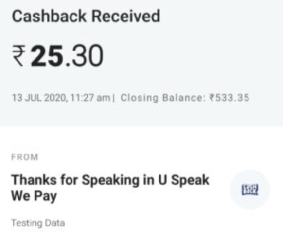 (Speak & Loot) U Speak We Pay App - Earn ₹50 PayTM /Day