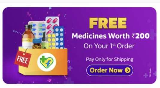 Flipkart Health Plus Loot - Get ₹200 Free Medicines