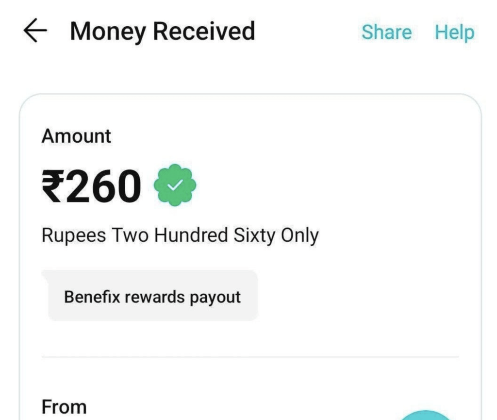 Benefix Payment Proof