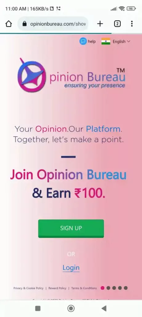 Opinion Bureau How to SignUp on Opinion Bureau Website?