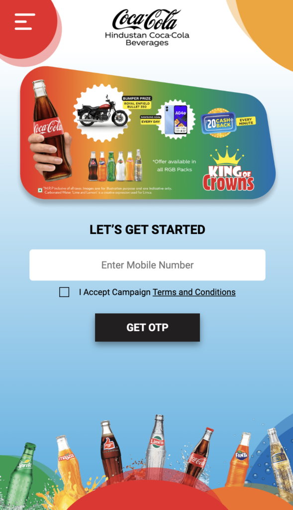 Coca-Cola Kings Of Crowns: Rgbutc. com. in Free ₹20 Paytm