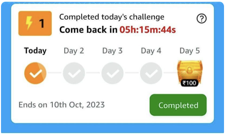 How to Win Rs.100 Amazon Gift Card: Complete Today's Challenges