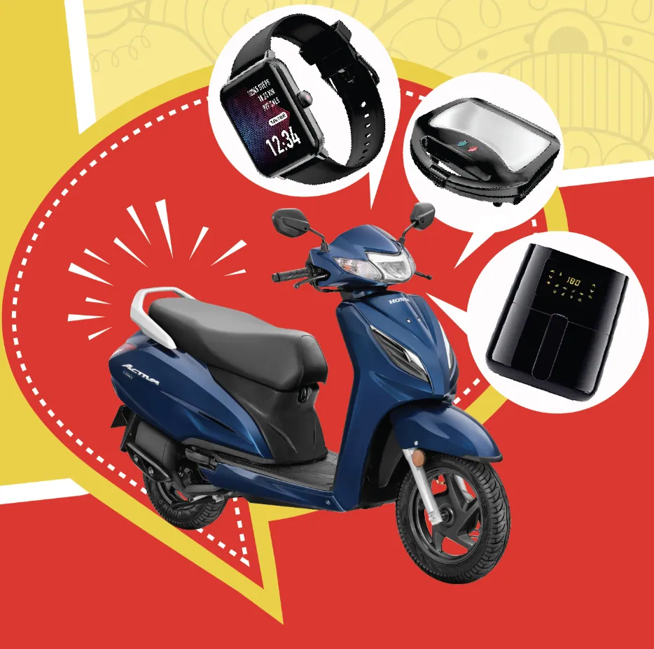 Jeeto India Offer - Get Assured Rs.10, Scooty Watch, Bike, etc