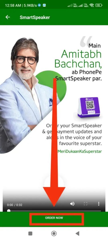 phonepe qr smart speaker Click Order Now