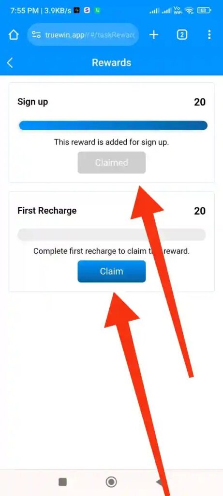 Claim Free ₹20-40 Task Reward