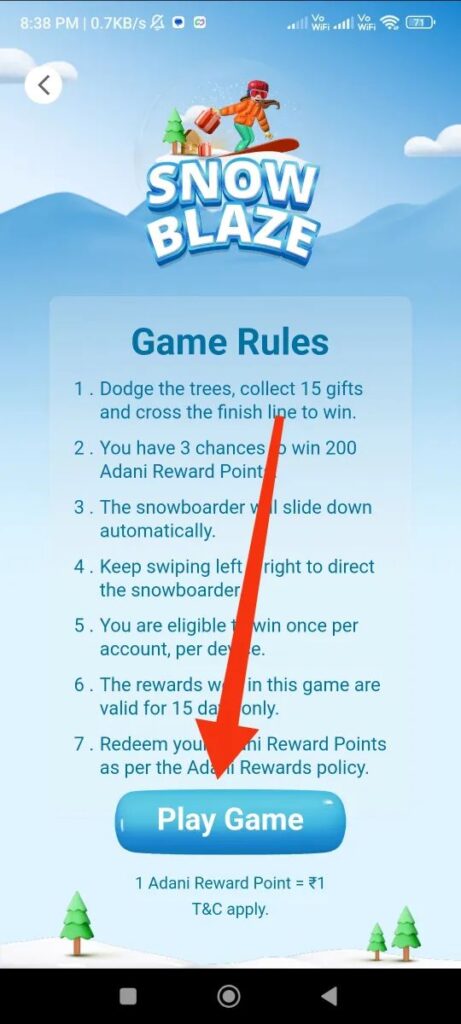Game Play Steps Page.
