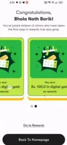 kalash gold  Earn Rs.100